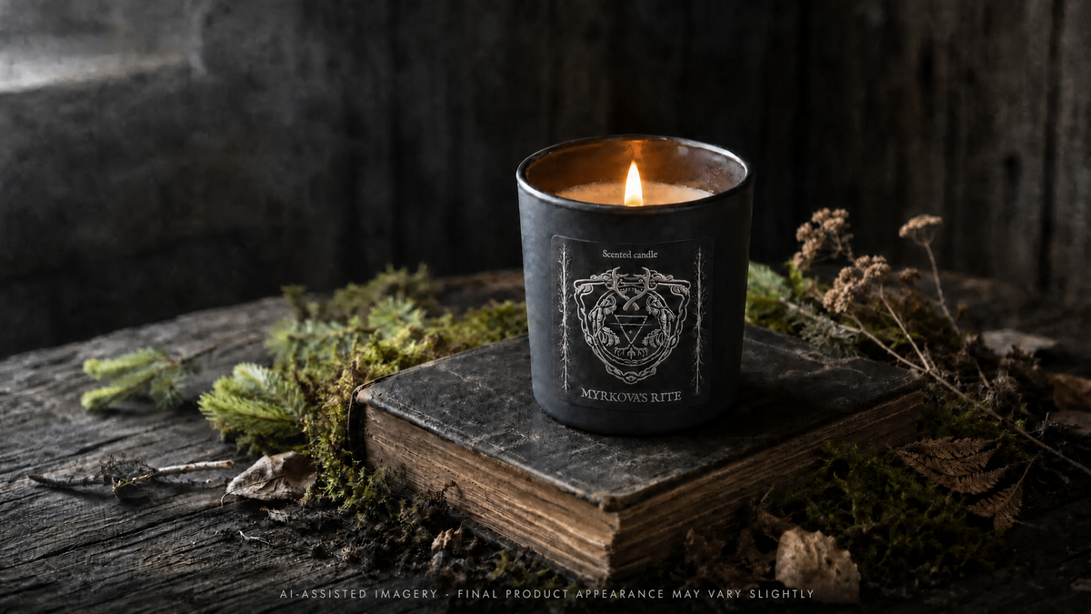 Myrkova’s Rite scented candle by HEXED