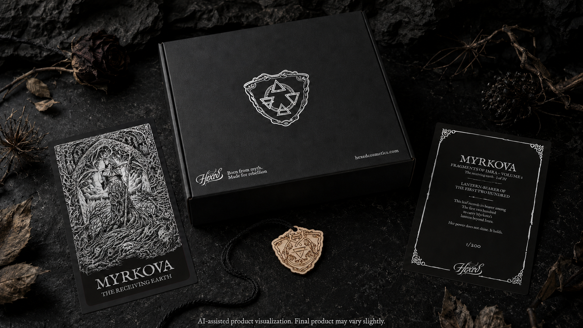 Myrkova’s Rite First Edition candle and diffuser gift set by HEXED