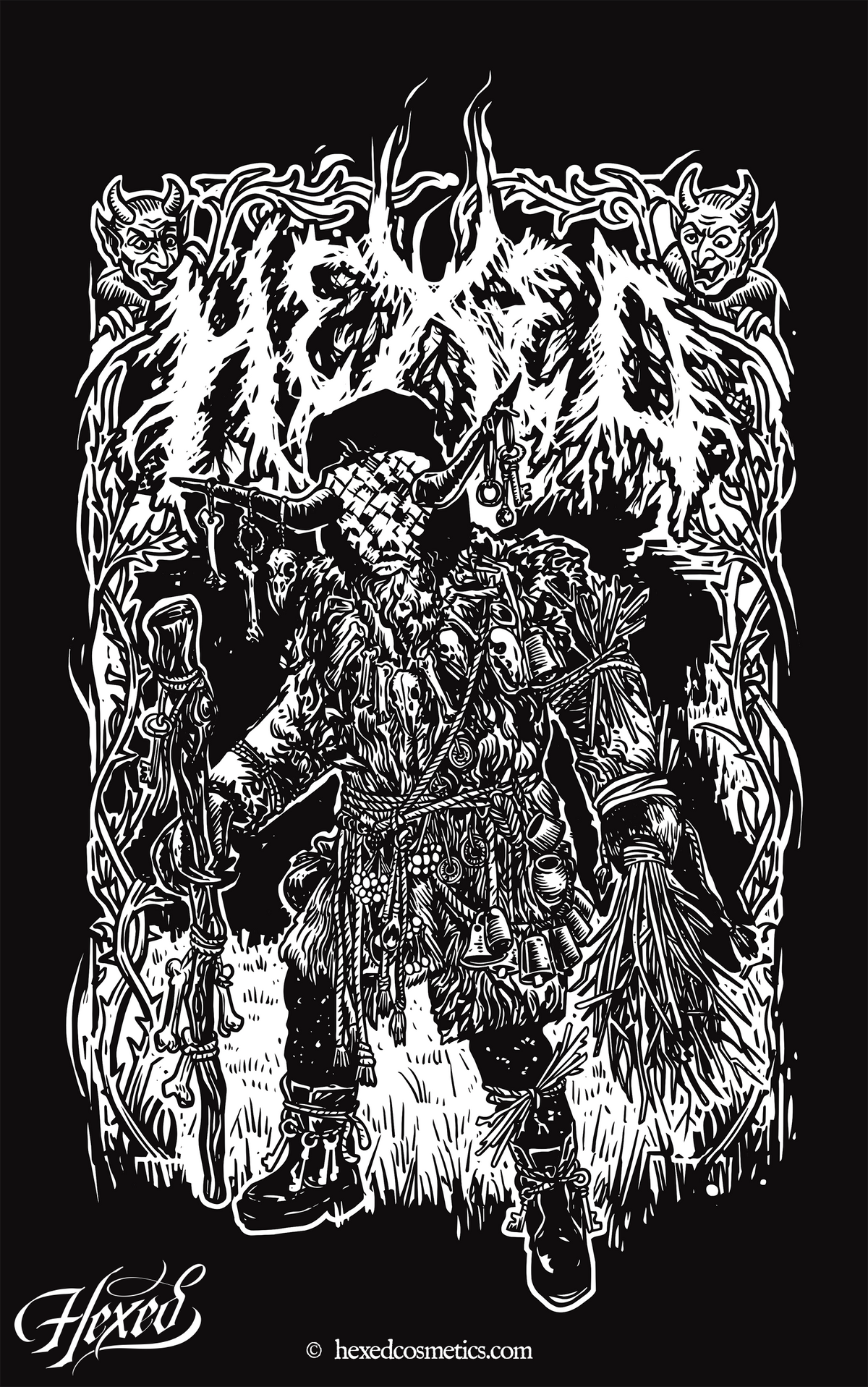 The Harvest Kekri T-shirt artwork inspired by Finnish folklore